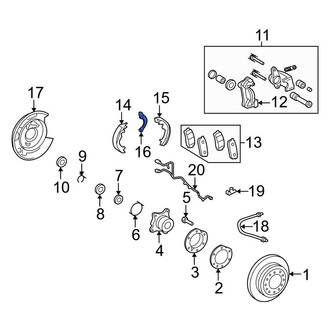 Toyota OE - Rear Right Parking Brake Lever