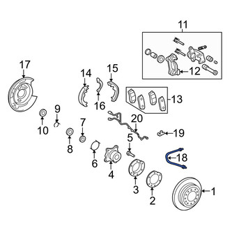 Toyota OE - Rear Right Brake Hydraulic Hose