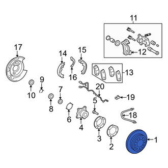 Toyota OE - Rear Disc Brake Rotor