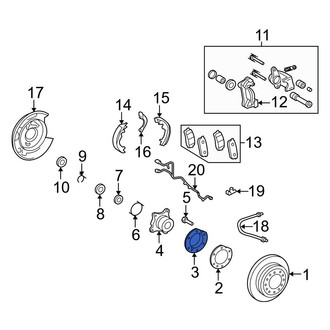 Toyota OE - Rear Brake Dust Shield