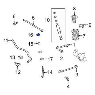 Toyota OE - Front Suspension Stabilizer Bar Link Nut