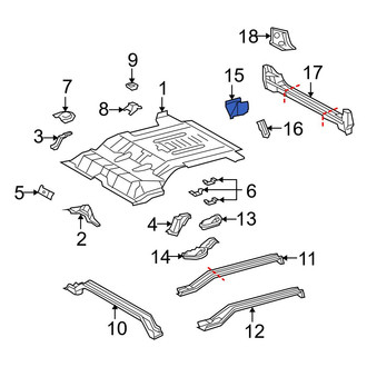 Toyota OE - Rear Left Floor Extension