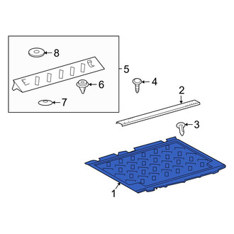 Toyota OE - Rear Trunk Mat