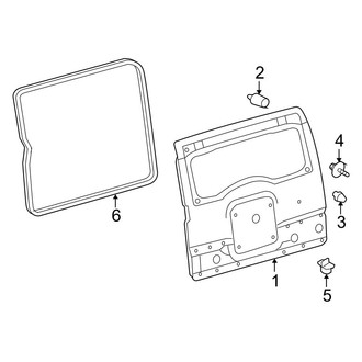 Toyota OE - Back Door - Door & Components