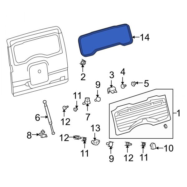 Back Glass Weatherstrip