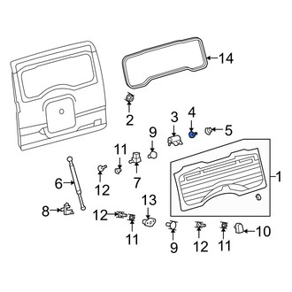 Toyota OE - Liftgate Glass Hinge Seal