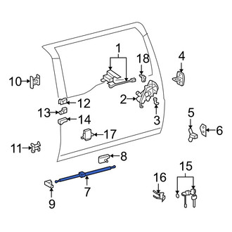 Toyota OE - Rear Door Lock Operating Rod