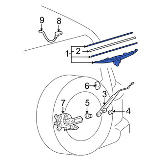Toyota OE - Rear Wiper Blade