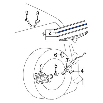 Toyota OE - Rear Wiper Blade