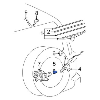 Toyota OE - Wiper Arm Grommet