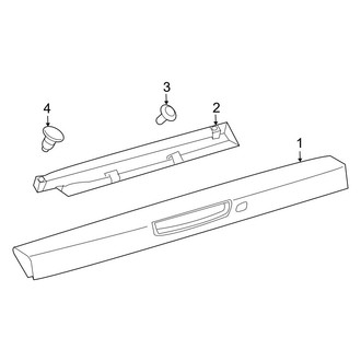 Toyota OE - Back Door - Spoiler