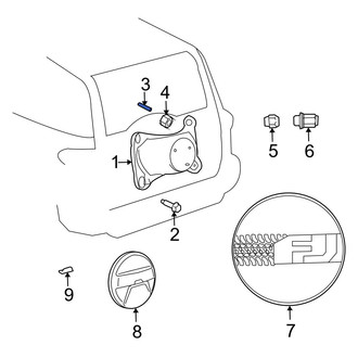 Toyota OE - Spare Tire Stud