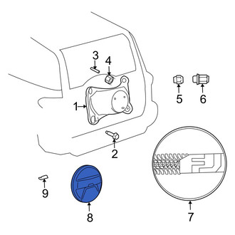 Toyota OE - Spare Tire Cover
