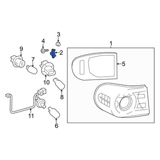 Toyota OE - Right Tail Light Bracket