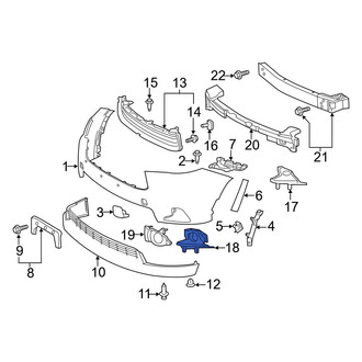 Toyota OE - Front Left Fog Light Trim