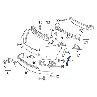 Toyota OE - Front Right Bumper Cover Stay
