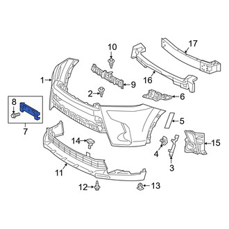 Toyota OE - Front License Plate Bracket