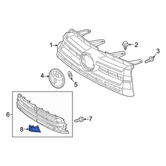 Toyota OE - Front Left Grille Molding