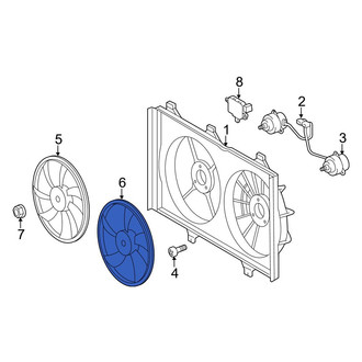 Toyota OE - Right Engine Cooling Fan Blade