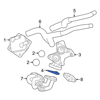 Toyota OE - Engine Oil Cooler Line Gasket
