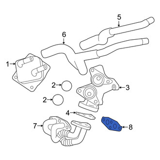 Toyota OE - Engine Oil Cooler Line Gasket