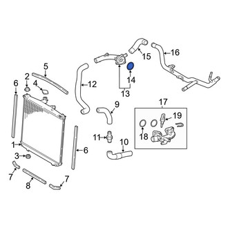 Toyota OE - Engine Coolant Water Inlet Gasket