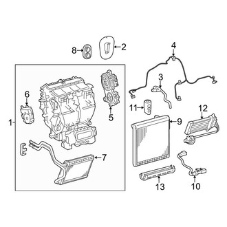 Toyota OE - Air Conditioner & Heater - Evaporator & Heater Components
