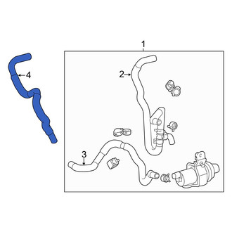Toyota OE - Upper Radiator Coolant Hose