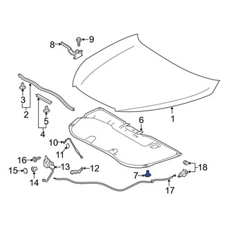 Toyota OE - Hood Insulation Pad Clip