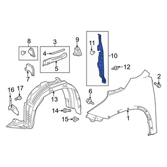 Toyota OE - Front Left Fender Filler Panel