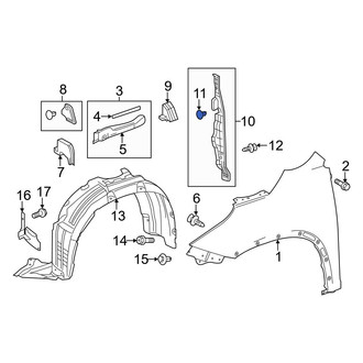 Toyota OE - Fender Filler Panel Clip