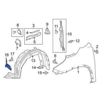 Toyota Highlander Inner Fenders - Wells, Liners, Shields | CARiD