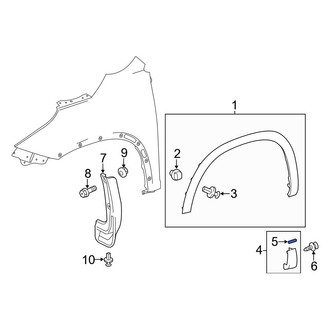 Toyota OE - Fender Molding Retainer