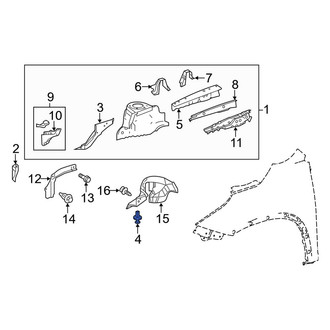Toyota OE - Right Fender Liner Grommet
