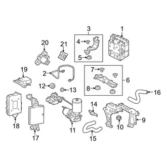 Toyota OE - Electrical - ABS Components (Engine), (Hybrid LE / Hybrid Limited / Hybrid XLE)