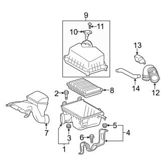 2015 Toyota Highlander OEM Air Intake Parts | Filters — CARiD.com
