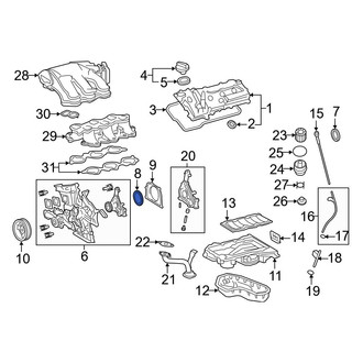 Toyota OE - Rear Engine Crankshaft Seal