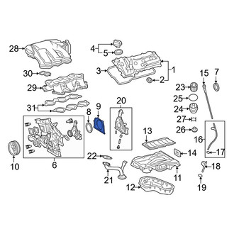 Toyota OE - Rear Engine Crankshaft Seal Retainer