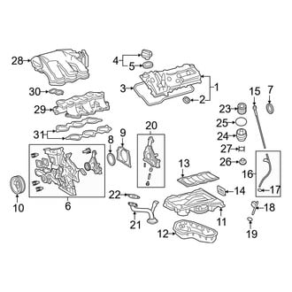 Toyota OE - Engine / Transaxle - Engine Parts (LE / LE Plus / Limited / XLE)
