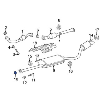 Toyota OE - Exhaust Muffler Gasket