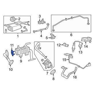 Toyota OE - Right Exhaust Gas Recirculation (EGR) Cooler Coolant Pipe Gasket