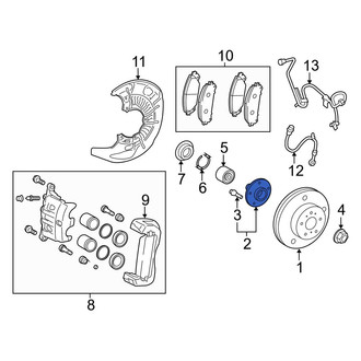 Toyota OE - Front Wheel Hub