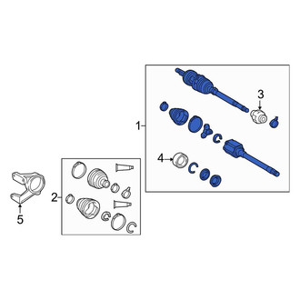 Toyota OE - Front Right CV Axle Assembly