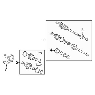 Toyota OE - Front Suspension - Drive Axles