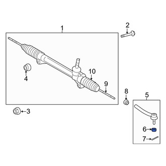 Toyota OE - Steering Tie Rod Nut