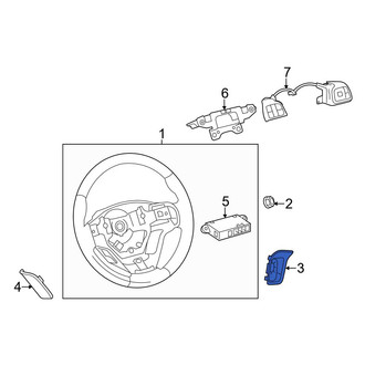 Toyota OE - Right Steering Wheel Back Cover