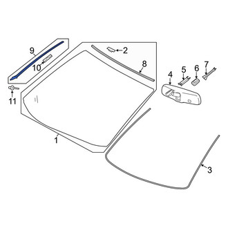 Toyota OE - Front Right Windshield Molding