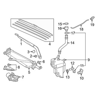 Toyota OE - Windshield - Wiper & Washer Components