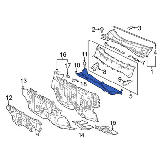 Toyota OE - Front Cowl Grille Panel