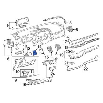 Toyota OE - Instrument Panel Cover